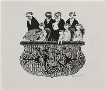 EDWARD GOREY. Audience Left Wall * Audience Right Wall.  [SET DESIGN]